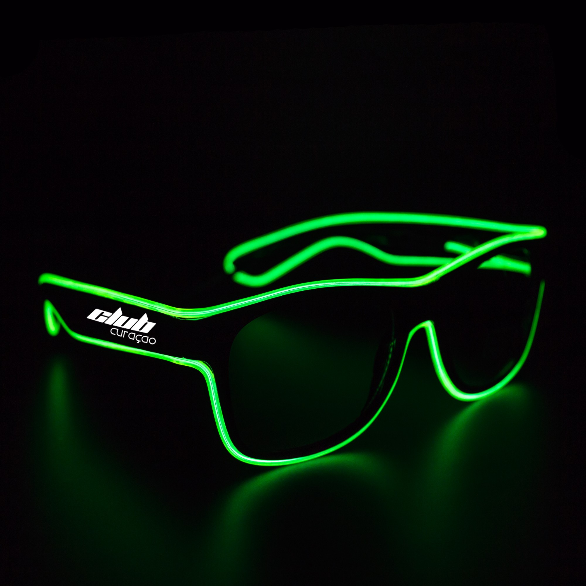 Green LED EL Sunglasses - Green - Shop by Color