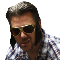 King Sunglass With Sideburns