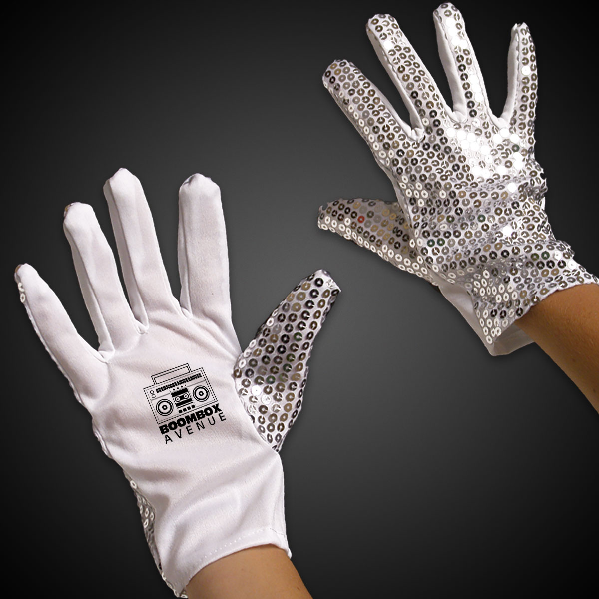 Sequin Glove Right Hand