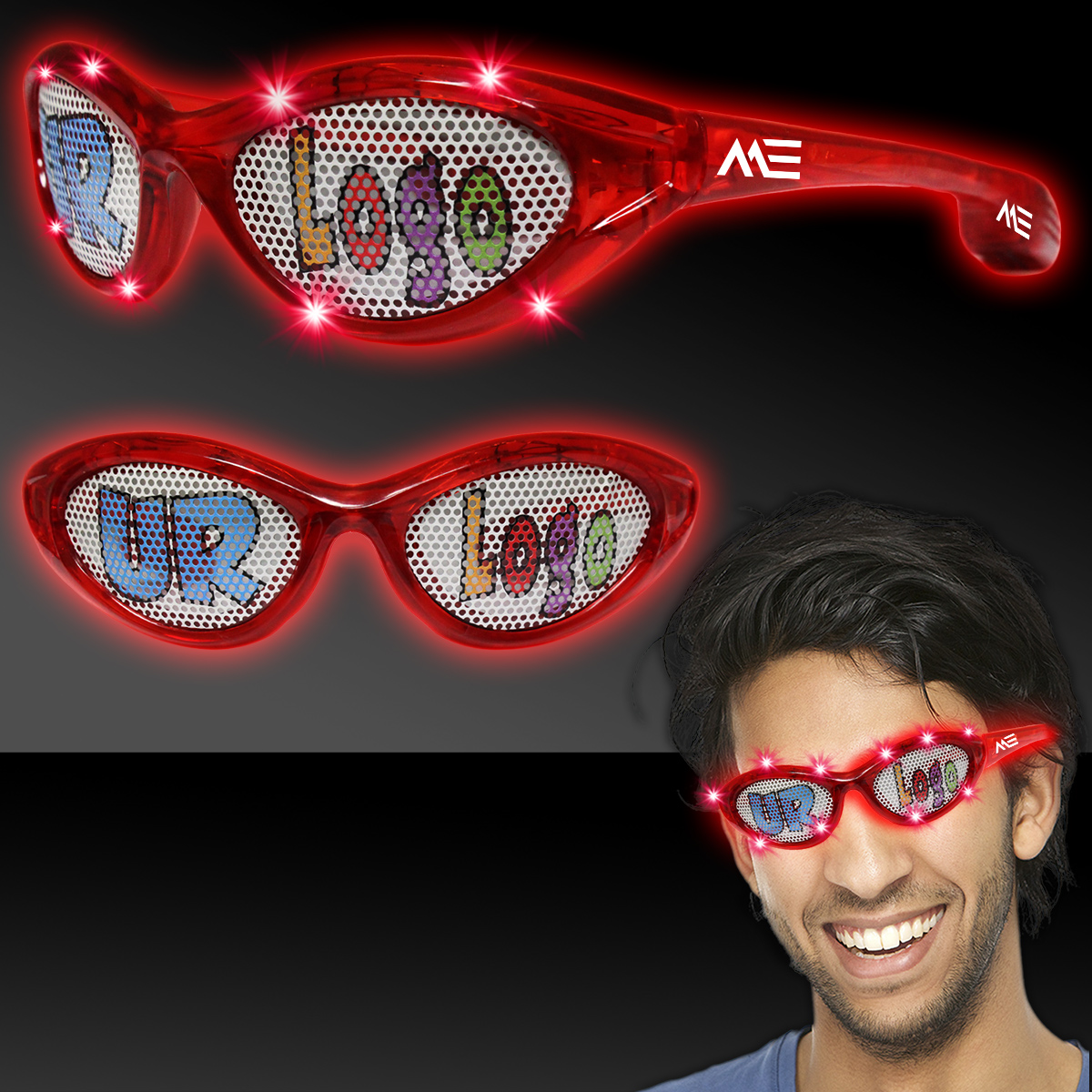 Red LED Billboard Sunglasses