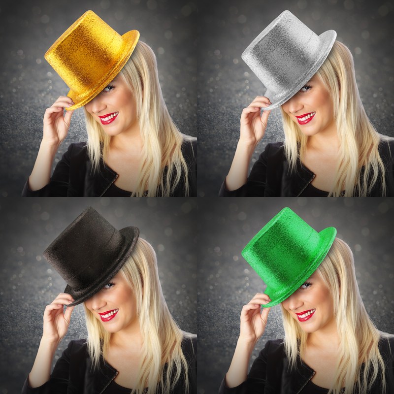 Glitter Top Hat