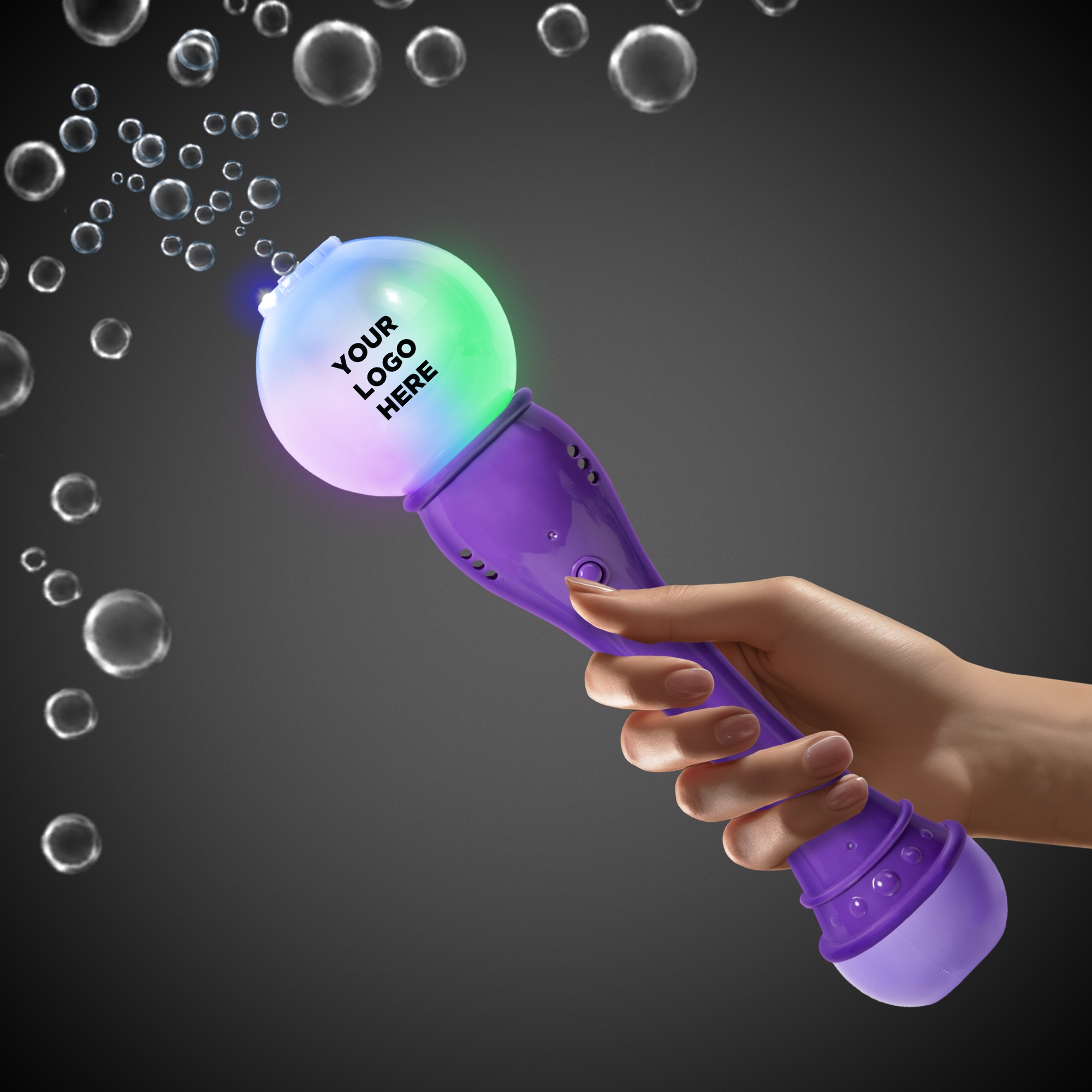 Purple LED Bubble Wand