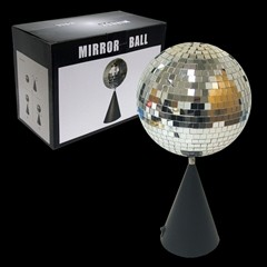 4.5 twin mirror rotating disco ball