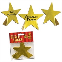 Gold Foil Star Place Cards