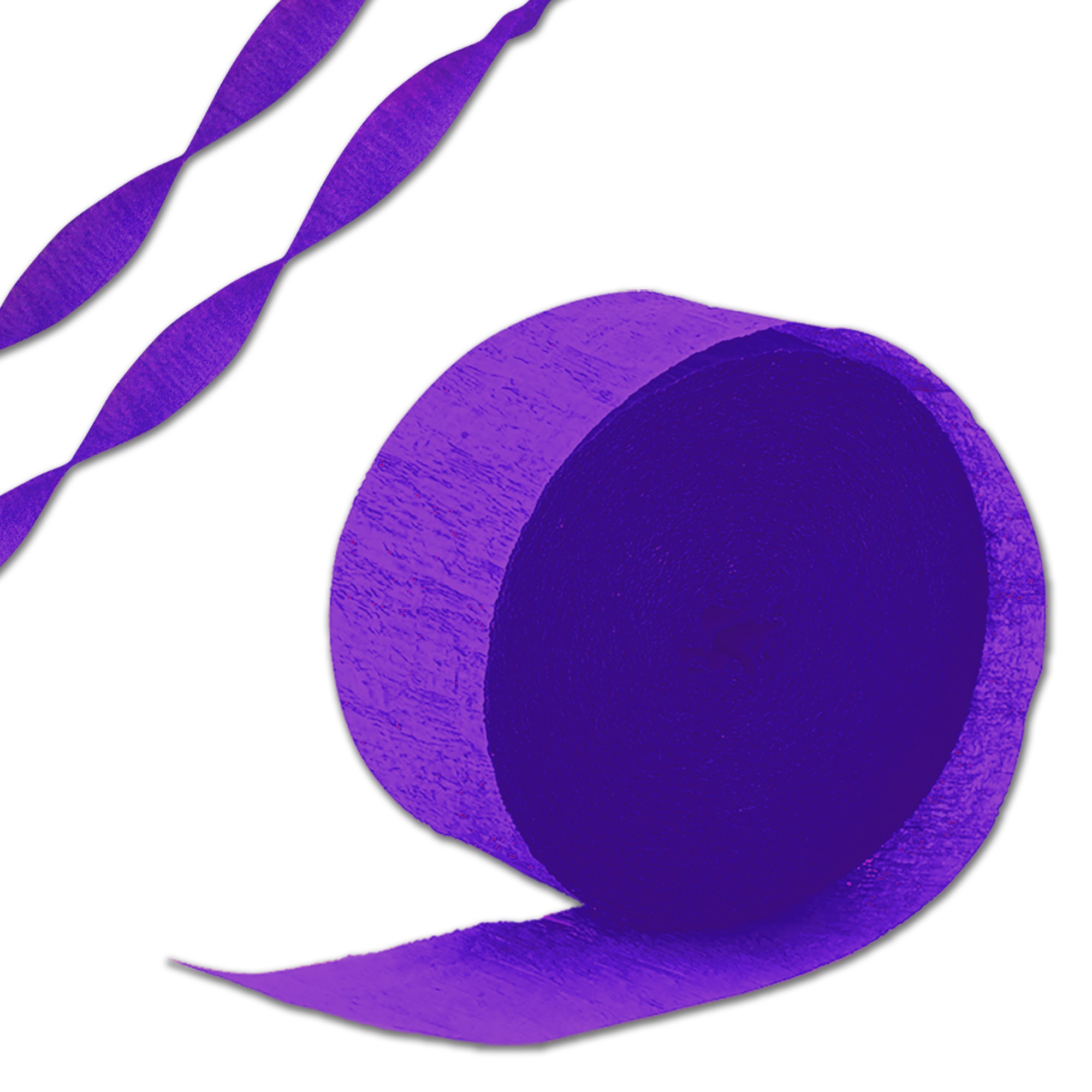 Purple Crepe Paper Streamer