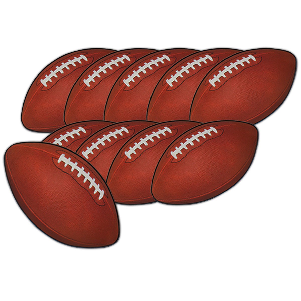 Mini Football Cutouts 10 Per Unit
