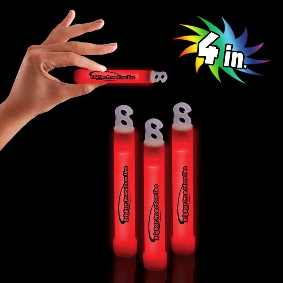Red 4"  Premium Glow Sticks