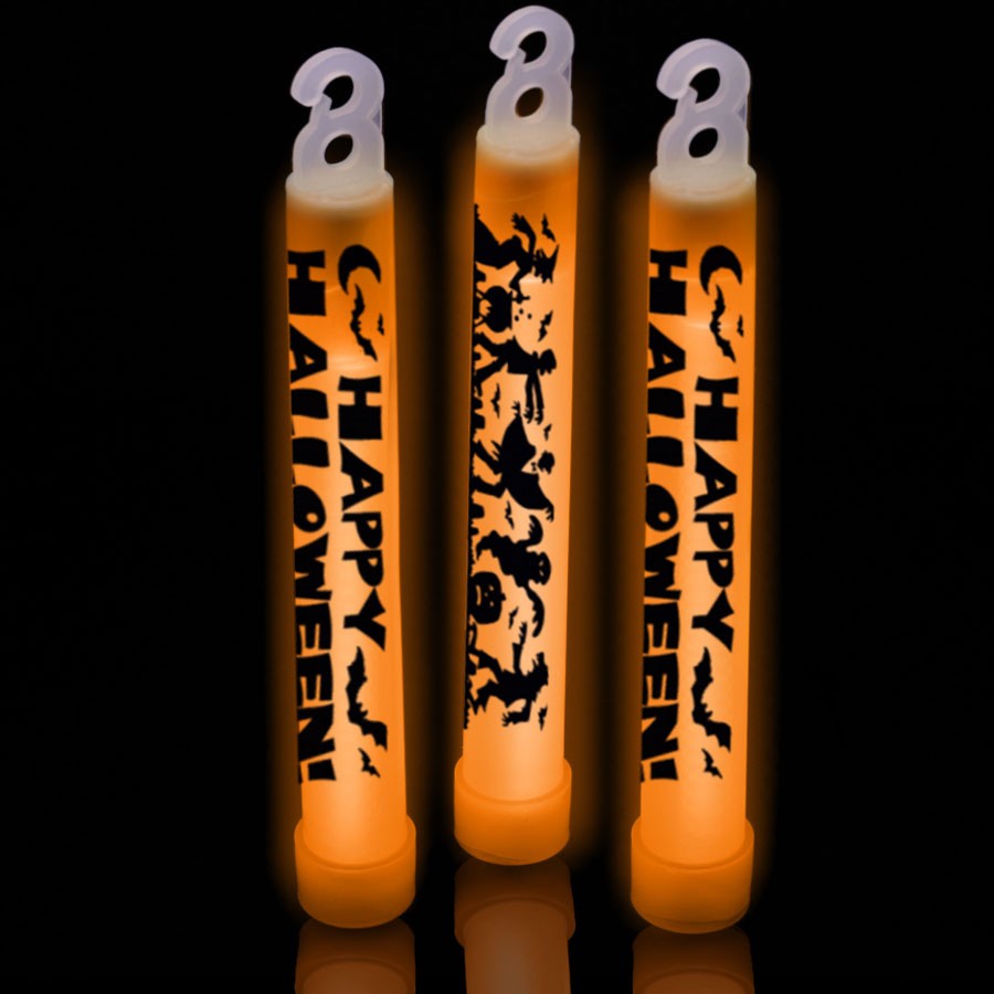 Orange Halloween Glow Sticks - Glow and Light Up Products - Halloween 