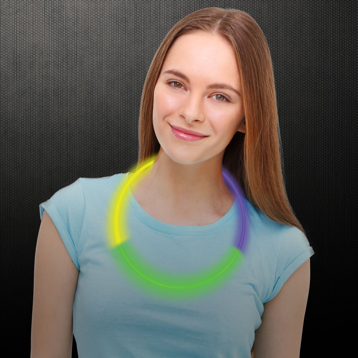 Green/Purple/Yellow Glow Necklaces 