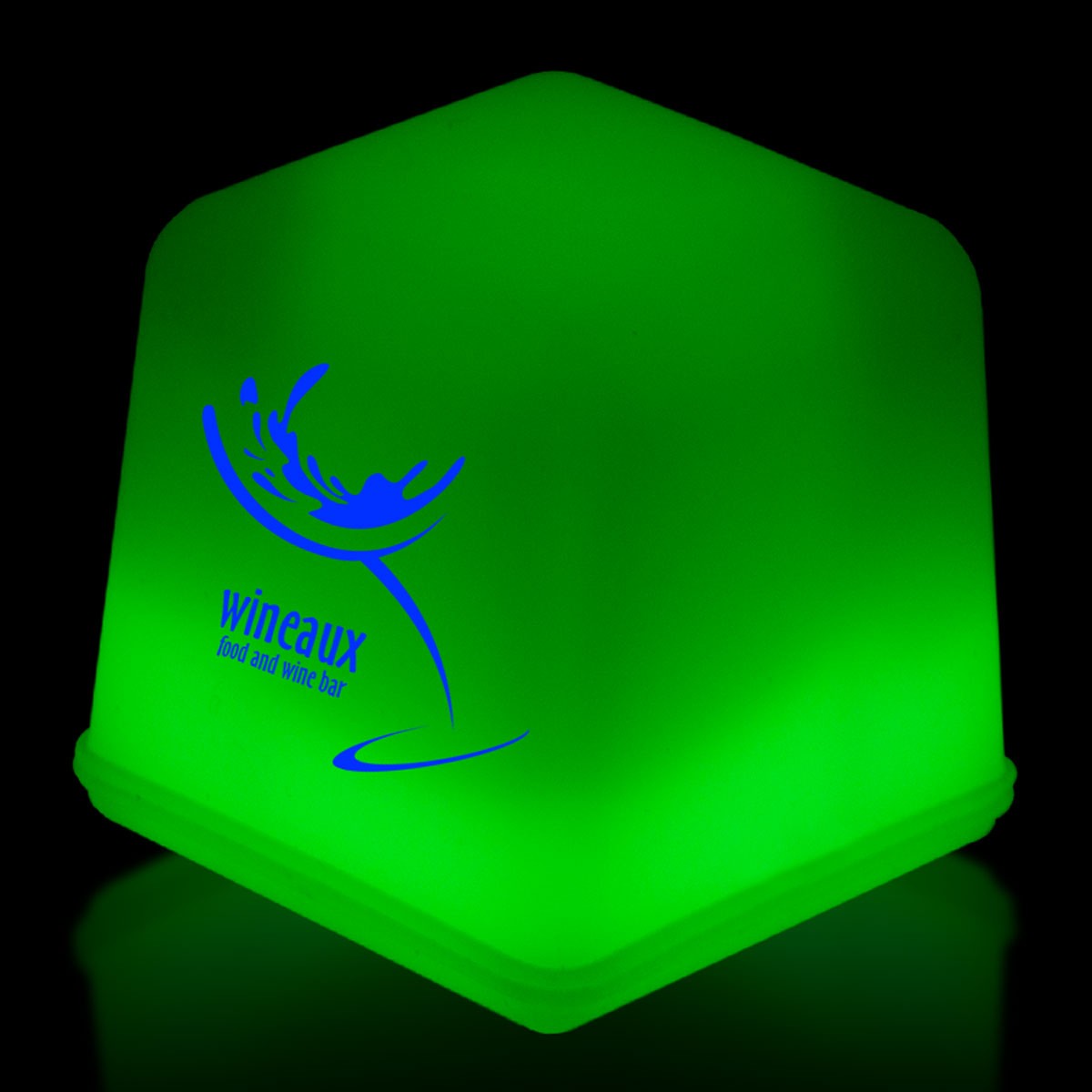 1" Green Glowing Ice Cubes 