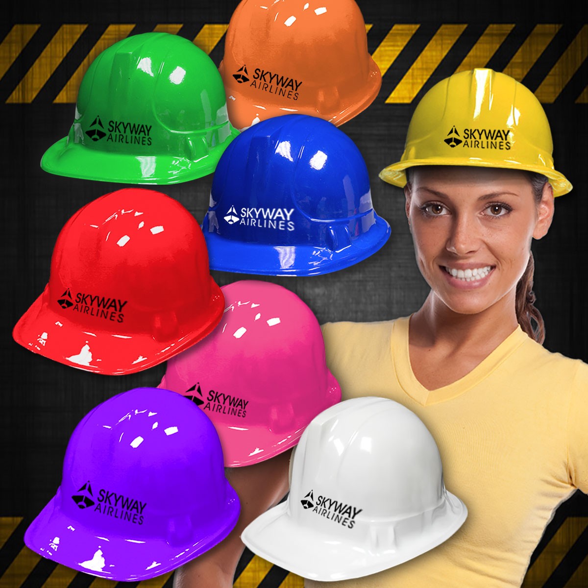 Download Novelty Plastic Construction Hats - Imprintable - Hats