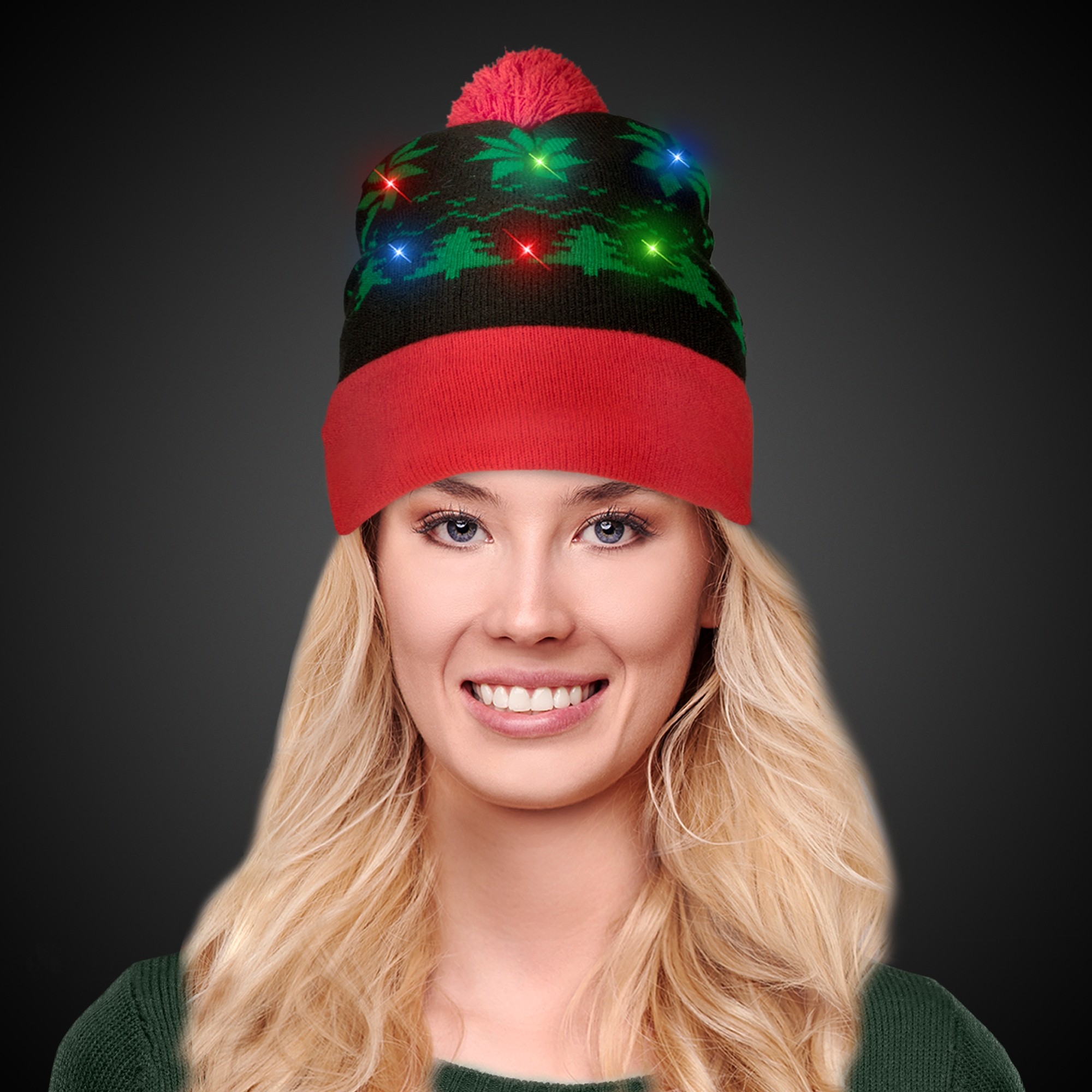Holiday LED Knit Hat Unimprintable Hats