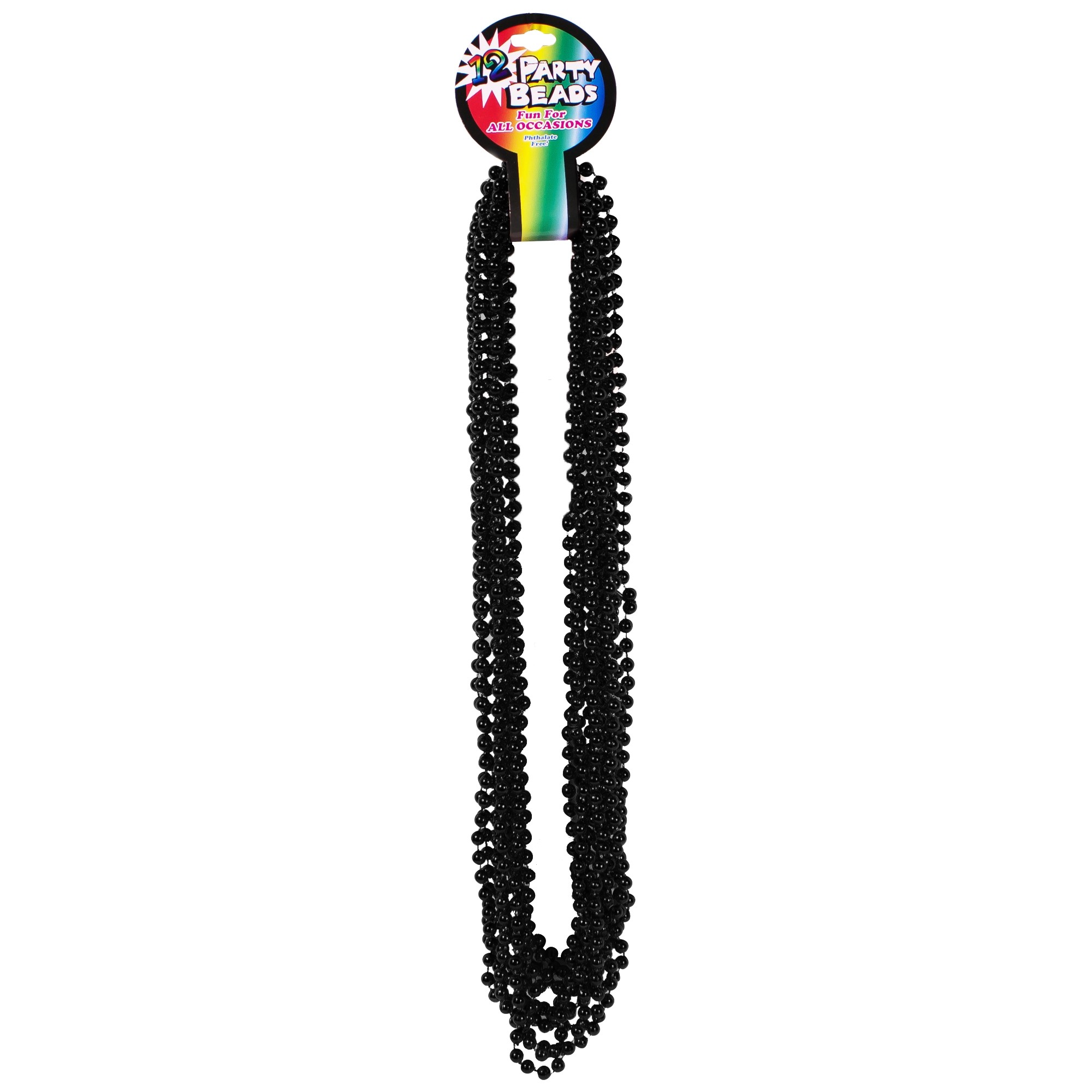 Black Mardi Gras Beads - Mardi Gras - Holidays & Events