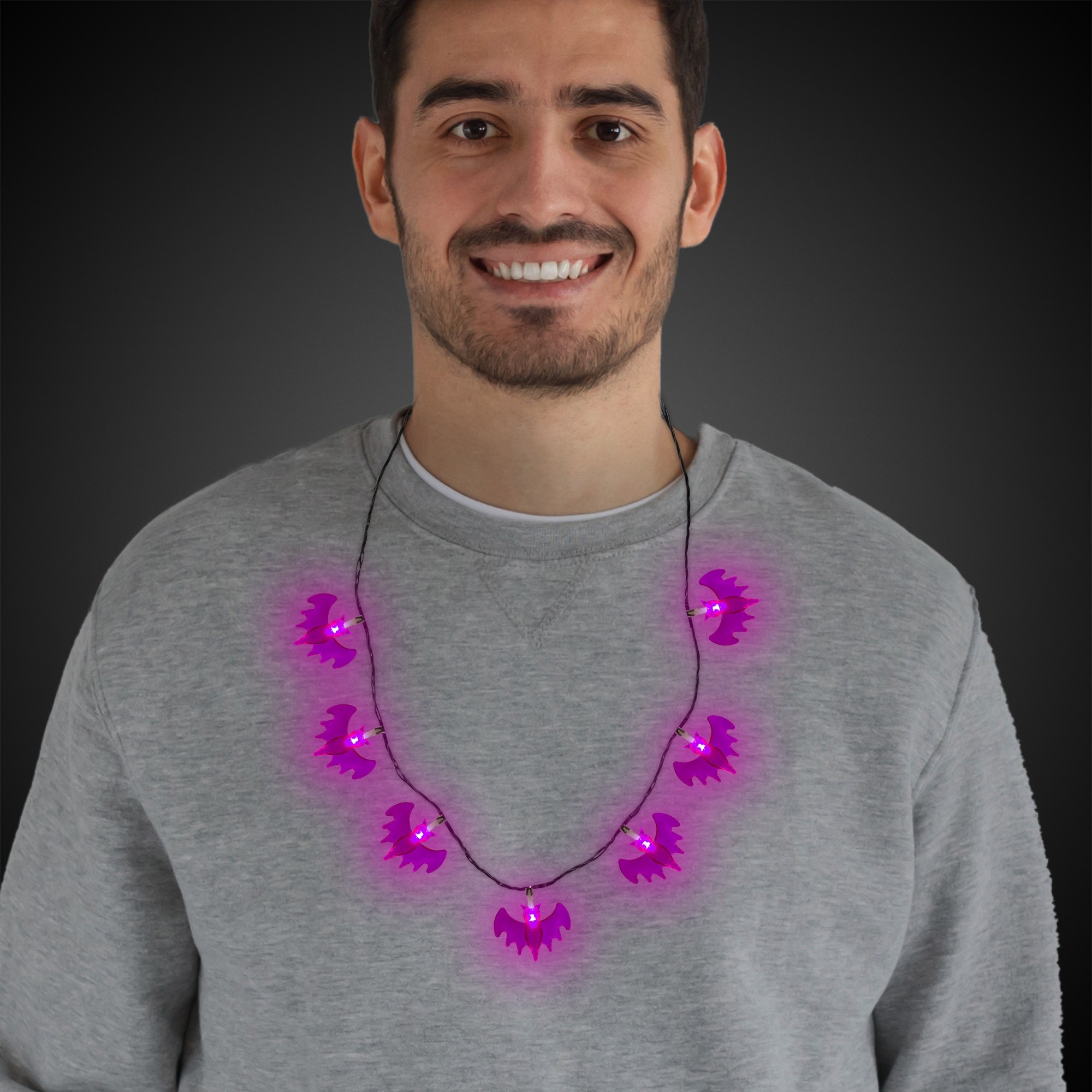 Light Up Bat Necklace