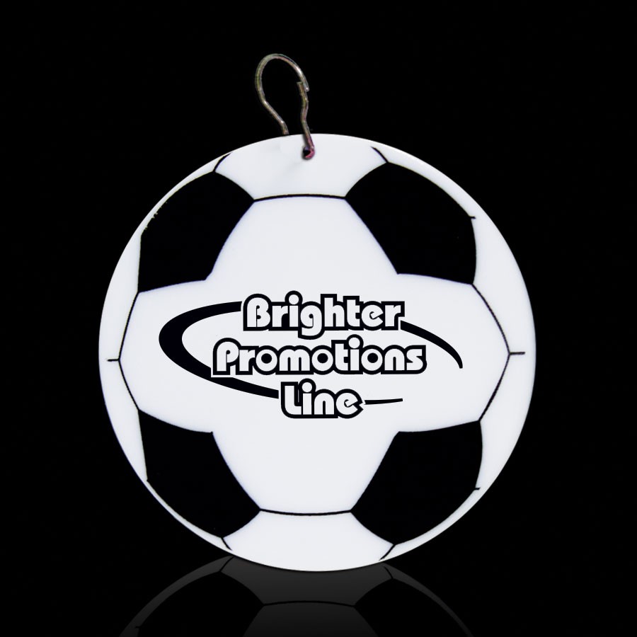Soccer Ball Plastic Medallion Badges