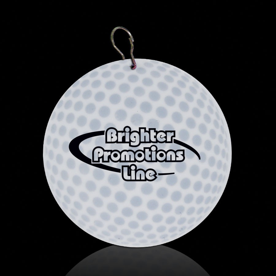 Golf Ball Plastic Medallion Badges