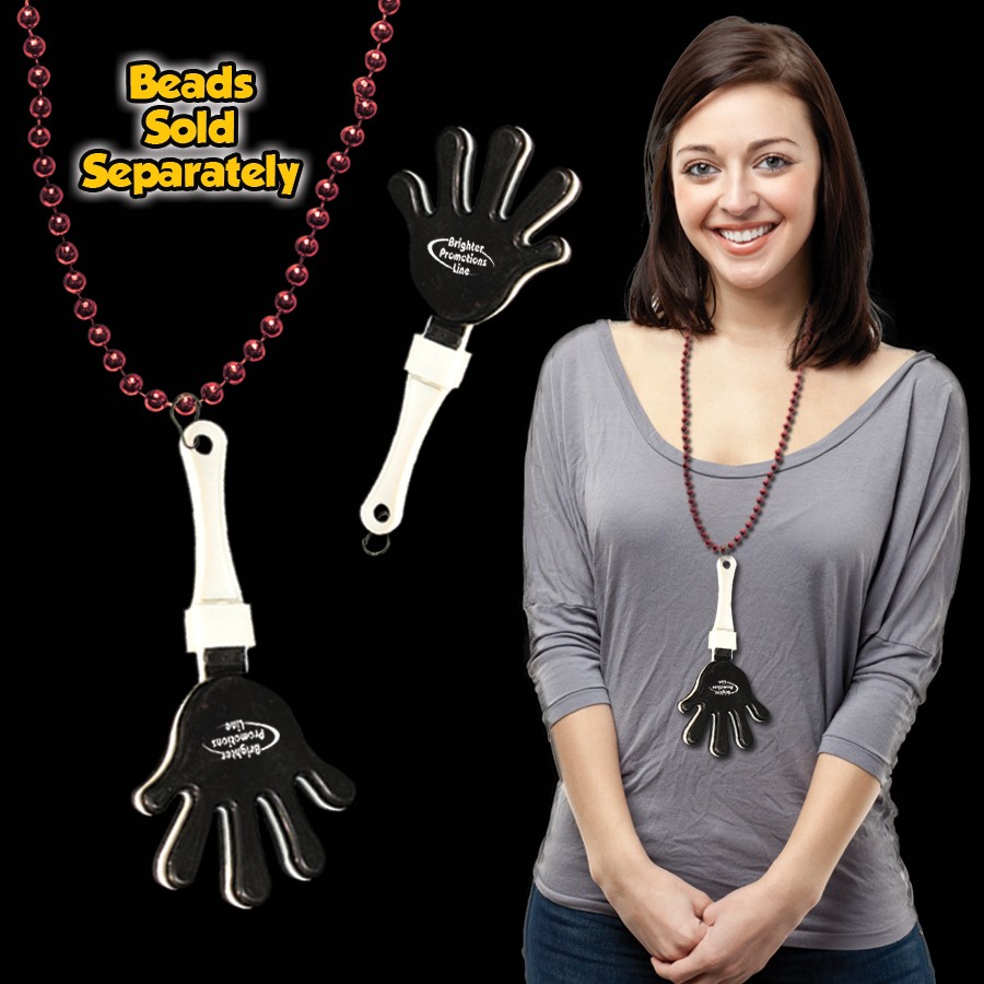 Black & White Hand Clappers w/ J - Hook