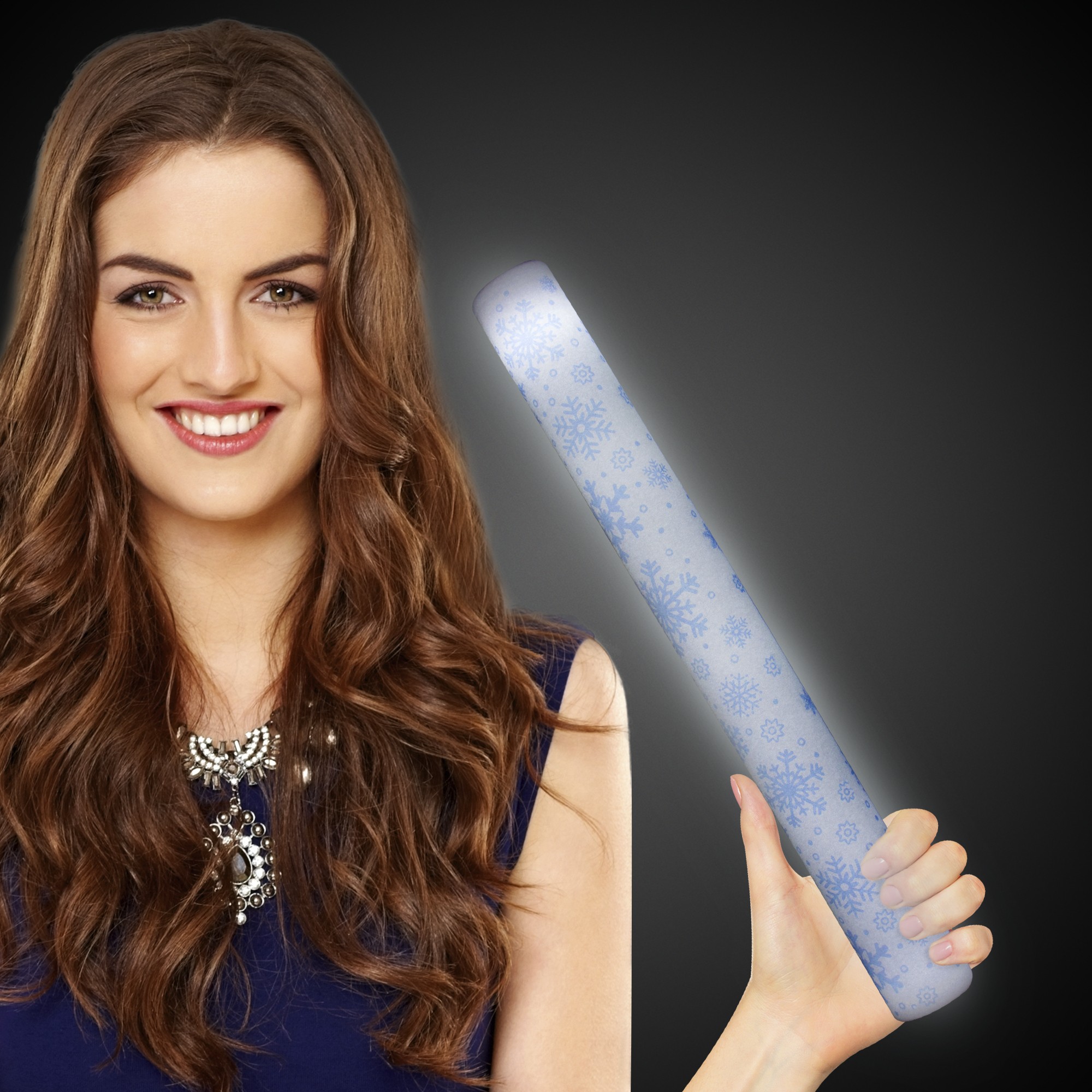 Snowflake Lumiton Batons - Light Up Novelties