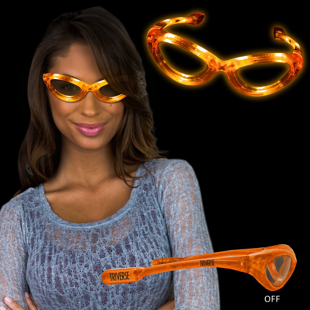 Orange LED Sunglasses 