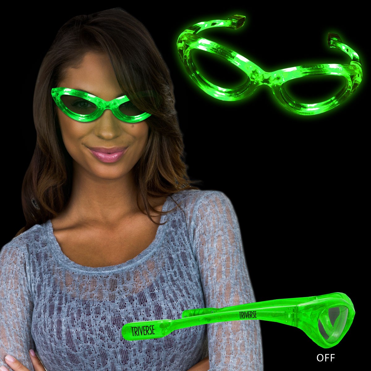 Green LED Sunglasses 