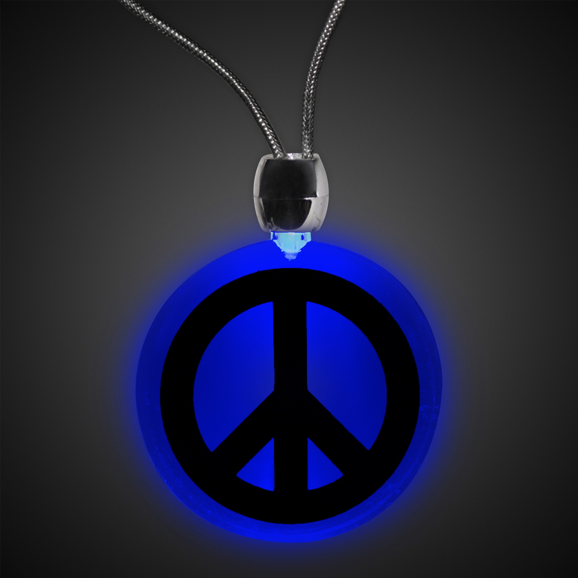 Peace Sign LED Necklace