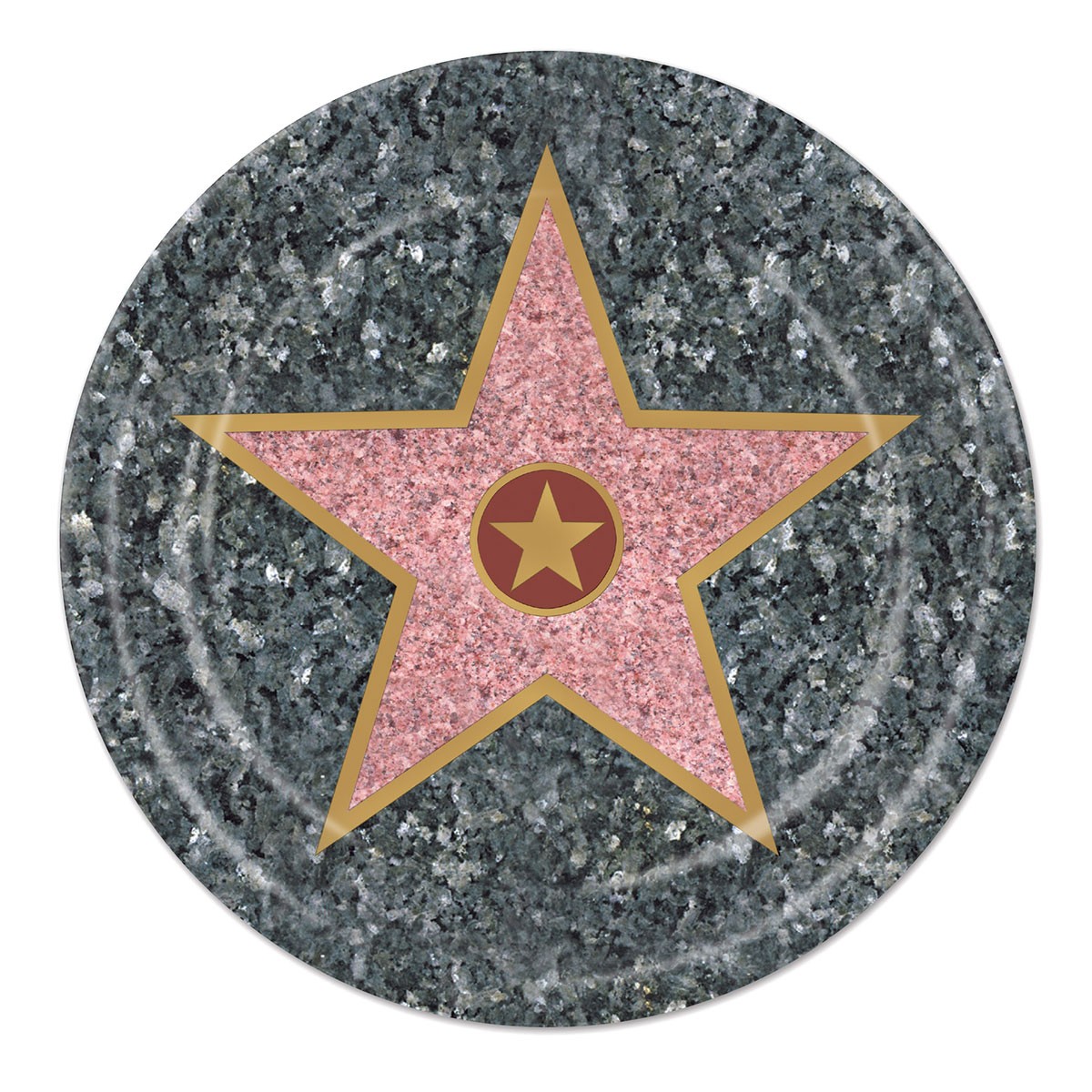 Walk of Fame Star 7" Plates- 8 Pack