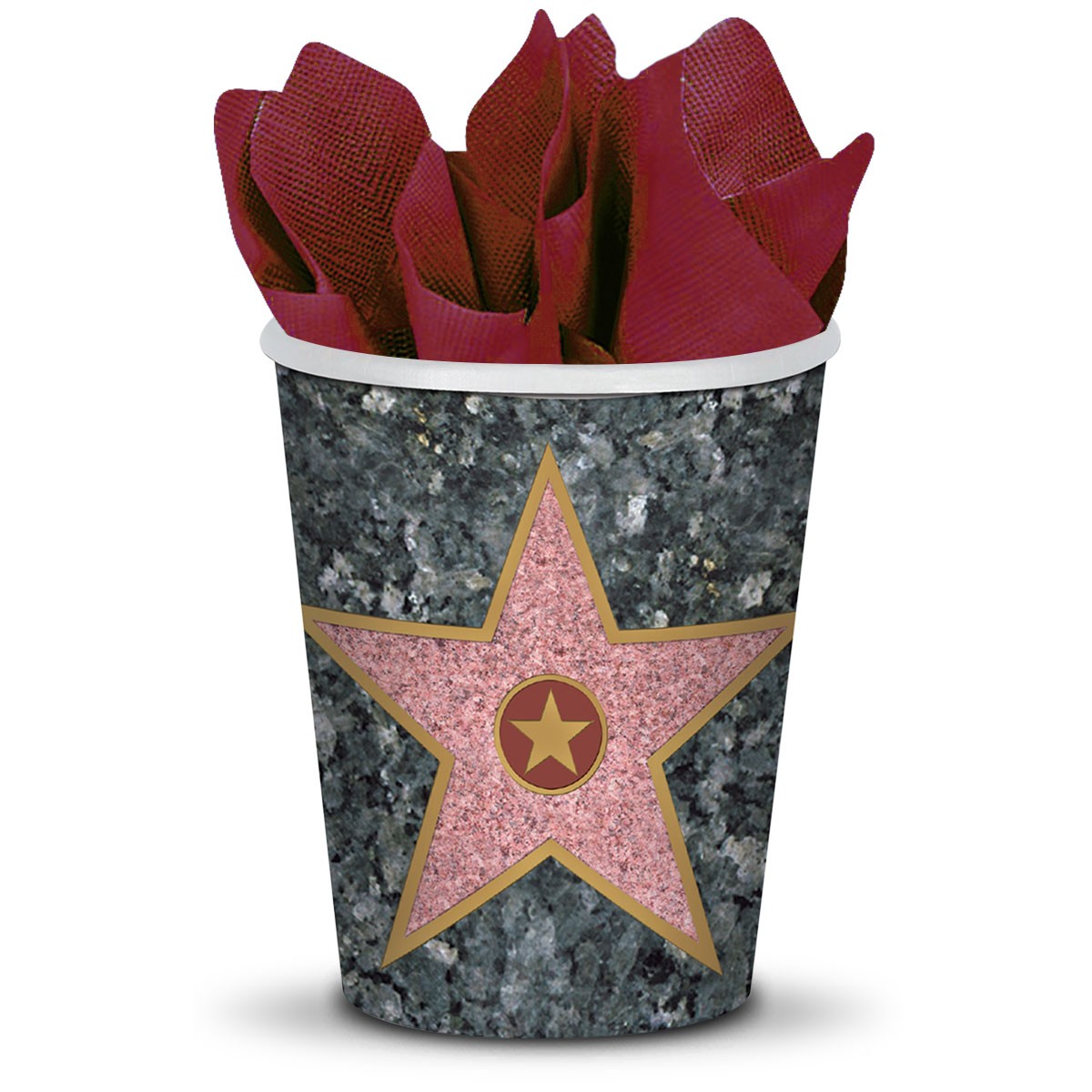 Walk of Fame Star 9 Oz Cups - 8 Pack - Clearance