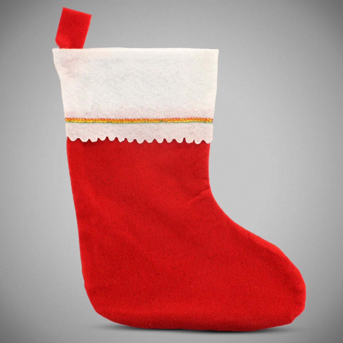 Red Felt Christmas Stocking - Imprinted - Noise Makers & Non Light Up ...