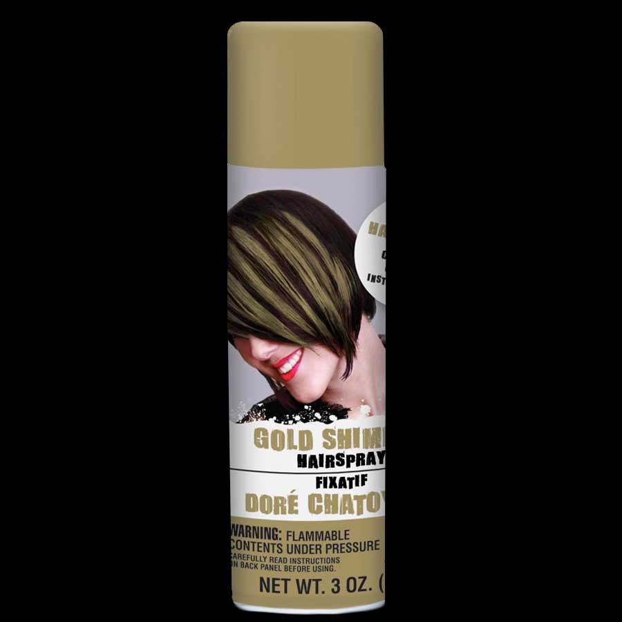 Gold Shimmer Colored Hair Spray