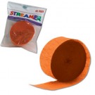 Orange Crepe Paper Streamer