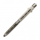 Silver Light Up LED All-in-One Pen