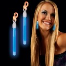 Blue Glow Clip On Earrings 