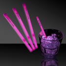 Pink 5" Glow Swizzle Sticks/Drink Stirrers 