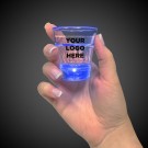 Light Up Blue Shot Glass