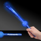 Blue LED Flashing Fiber Optic Wand - 15 Inch