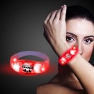 Red LED Stretchy Bangle Bracelets 