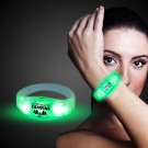 Green LED Stretchy Bangle Bracelets 