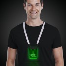 Green Sound-Activated LED Badge