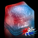 Blank RED-WHITE-BLUE Lited Ice Cubes 