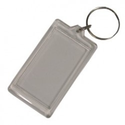 Clear Plastic Keychain