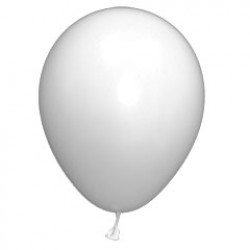 White Crystal Latex Balloons - 12 Inch, 100 Pack