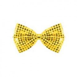 Gold Sequin Bow Tie 