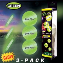 Glow Flyer Green Golf Balls - Retail 3 pack