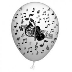 Music Note Balloons - 14 Inch, 25 Pack
