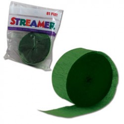 Green Crepe Paper Streamer