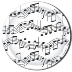 Musical Notes 9'' Plates