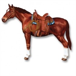 Western Horse Jointed Cutout