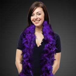 Purple Feather Boa 