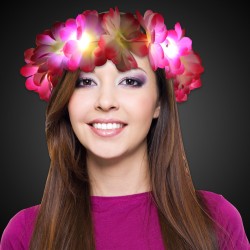 LED Pink Flowers Halo Headband