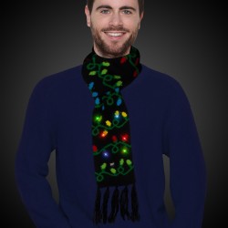 Christmas Light Bulb LED Scarf